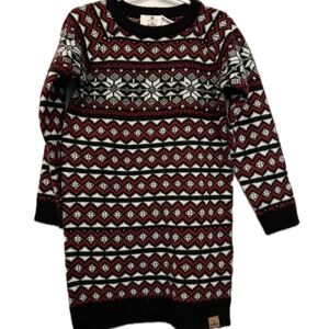 Tag Kids Dress - Red and Black Patterned